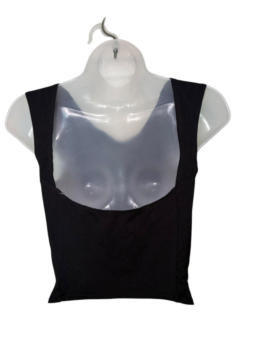 o.p.t. Linnea Black Open Back Stretch Crop Top NWT Small - Picture 4 of 6